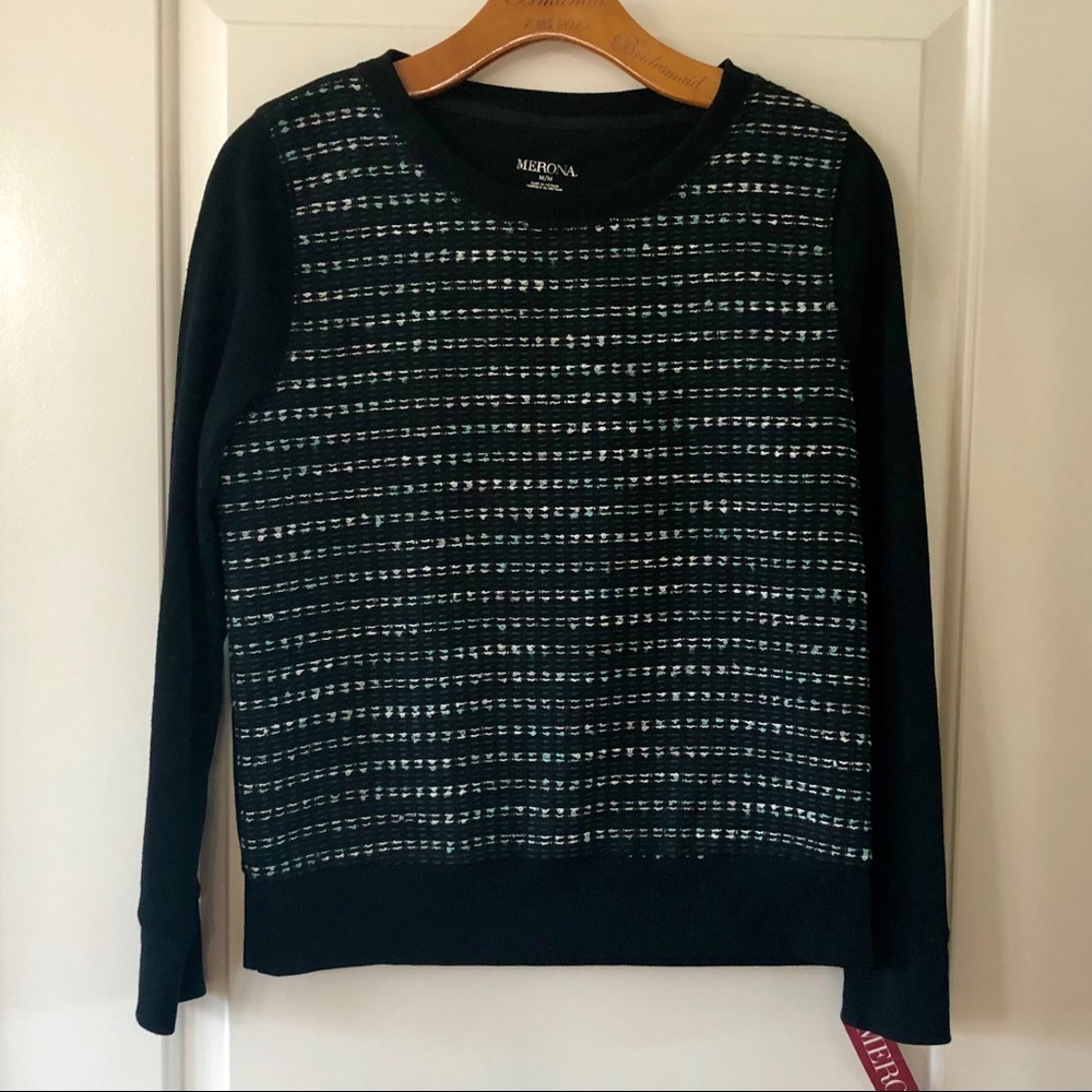 NEW: Merona Stitch Sweater Med